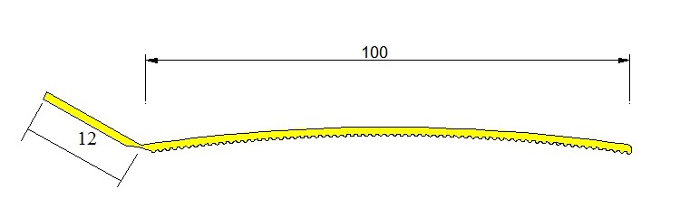 Плинтусная лента 100х12 ПЛ100