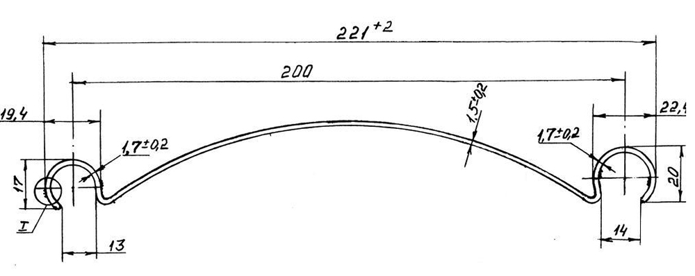 Профиль для обшивки градирен ЭПЛ-200(ширина 200 мм) св.серый