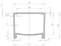 Канал для гидропонных установок тип 1