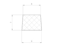 Рустообразователь 9,5х8х7 из вспененного ПВХ