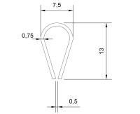 Клемм-профиль 13х6