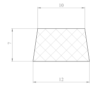 Рустообразователь 10х12х7 из вспененного ПВХ