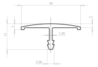 Раскладка Т-образная 30х13 Раскладка Т-образная 30х13